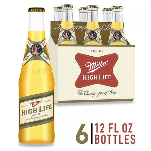 Miller High Life 12oz Bot 6pk