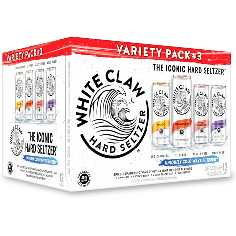 White Claw Vrty 3 12oz Can 12pk