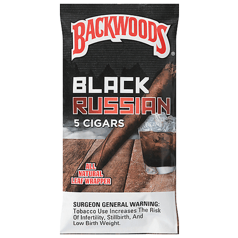 Backwood Black Russain 5pk