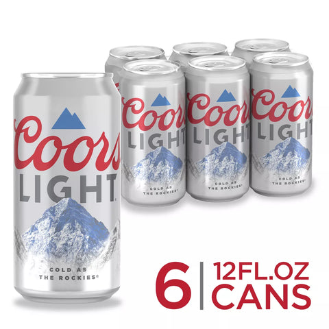 Coors Light 12oz Can 6pk