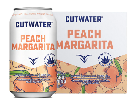 Cut Water Peach 12oz can 4pk