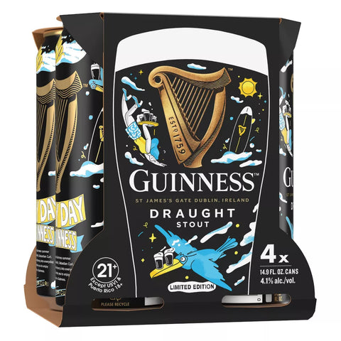 Guinness Ex Stout 14.9oz Can 4pk