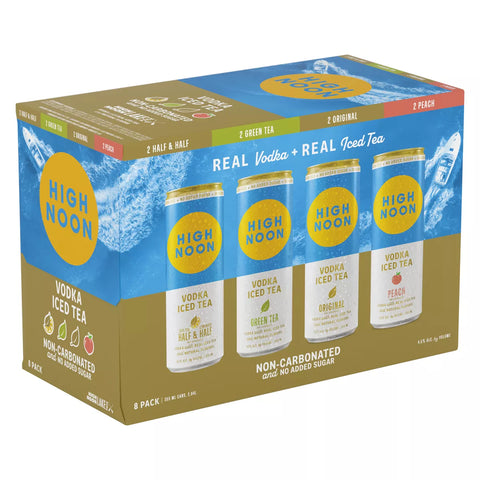 Highnoon 355ml Half&Half/GreenTea/Orginal/Peach 8Pk