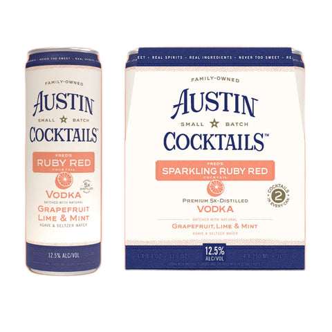 Austin Sparkling Ruby Red 8.4oz Can 4pk