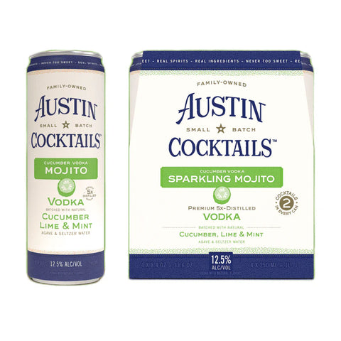 Austin Sparkling Mojito 8.4oz Can 4pk
