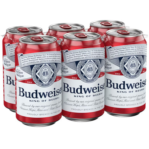 Budweiser 12oz Bot 6pk