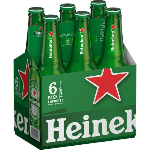Heineken 12oz Bot 6pk