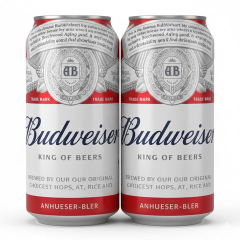 Budweiser American Lager Beer 24oz Can Single
