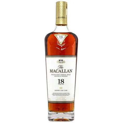 The Macallan 18 Years Old Sherry Oak Cask Single Malt Scotch Whisky 750ml