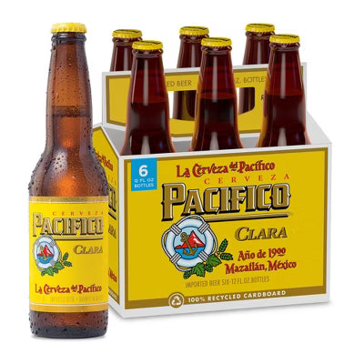 Pacifico 12oz Bot 6pk