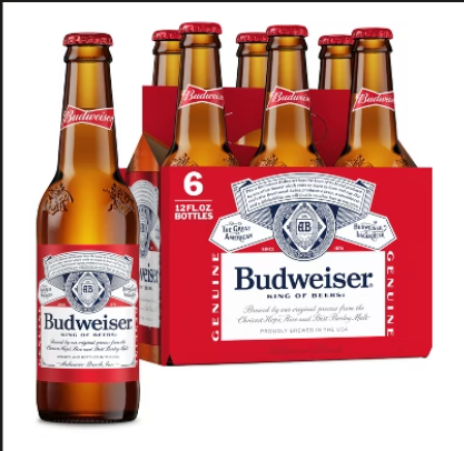 Budweiser 12oz Bot 6pk
