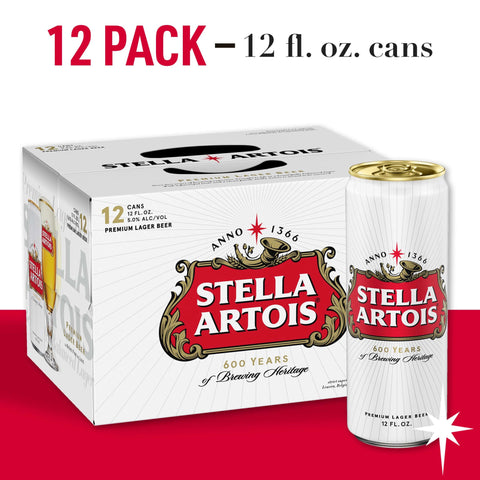 Stella Artois 12oz Can 12pk