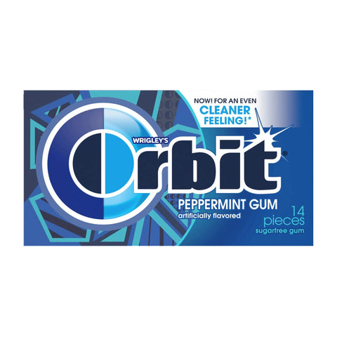 Orbit Peppermint Gum bottle
