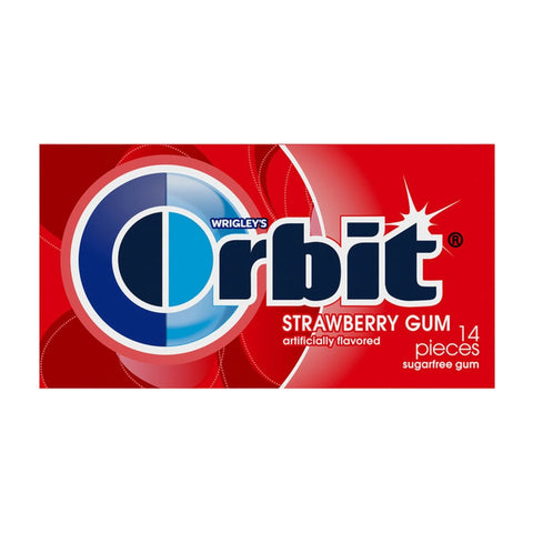 Orbit Strawberry Gum bottle