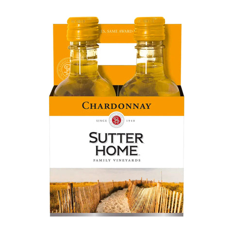 Sutter Home Chardonnay 4 Pack 187ml Bottles bottle