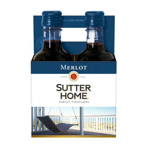 Sutter Home Merlot 4 Pack 187ml Bottles bottle