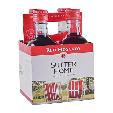 Sutter Home Red Moscato 4 Pack 187ml Bottles bottle