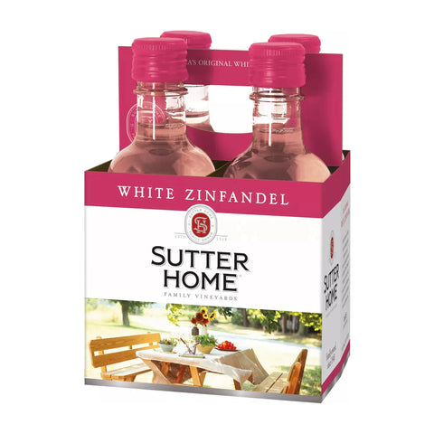 Sutter Home White Zinfandel 4 Pack 187ml Bottles bottle